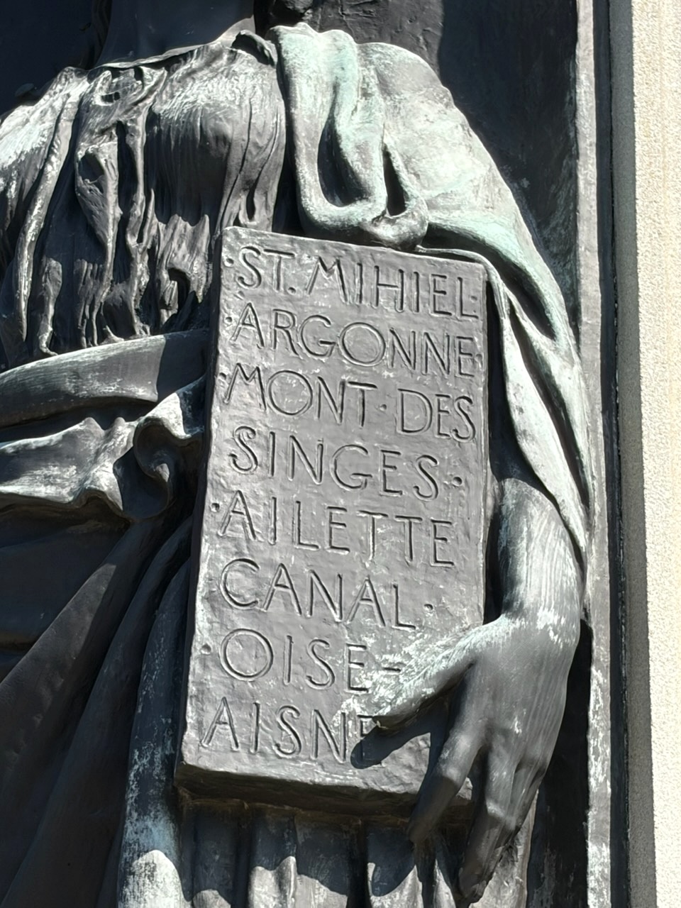 Victory Monument tablet detail